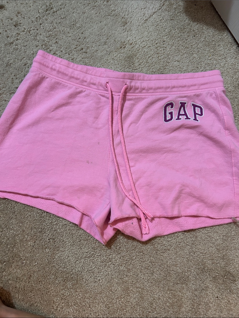 GAP Pink Drawstring Athletic Lounge Shorts